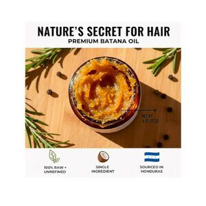 Unrefined Batana Oil for Hair Growth-100% Raw Unrefined Batana Oil from Honduras